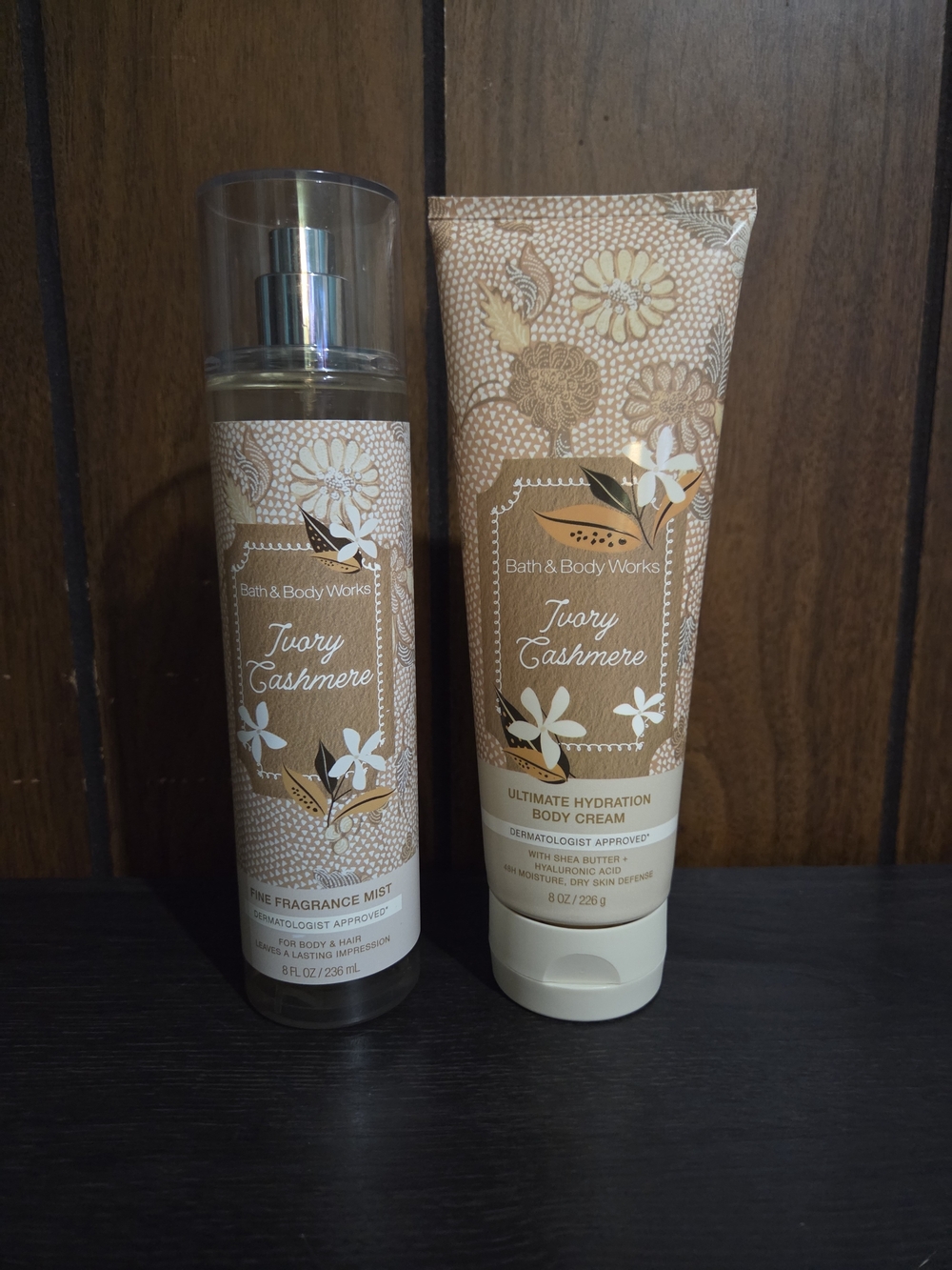 Bath & Body Works Ivory Cashmere Fine Fragrance Mist & Body Cream